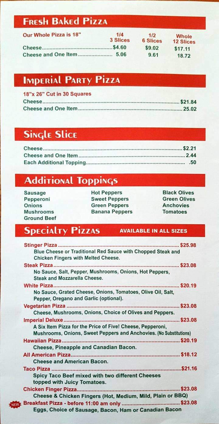 Imperial Pizza - Buffalo, NY