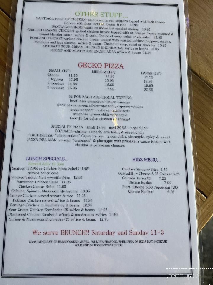 Cafe Gecko - Richardson, TX menu_pic