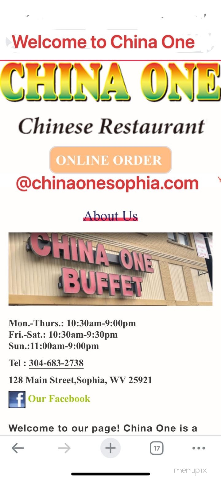 China One - Sophia, WV