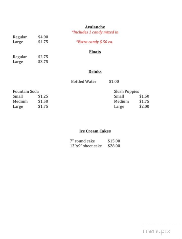 Twin Kiss - Shermans Dale, PA menu_pic