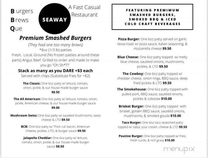 Seaway Diner & Smokehouse - Lisbon, NY menu_pic