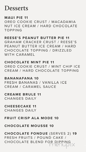 Friar Tuck's Restaurant & Bar - Nevada City, CA menu_pic