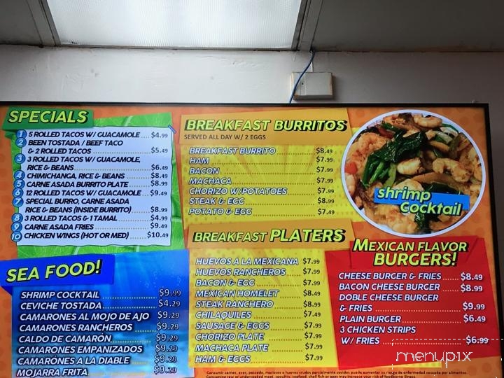 Mi Pueblito Mexican Food - Glendale, AZ menu_pic