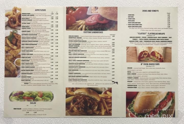 Mom & Dad's Dairy Bar - Cedarville, OH menu_pic