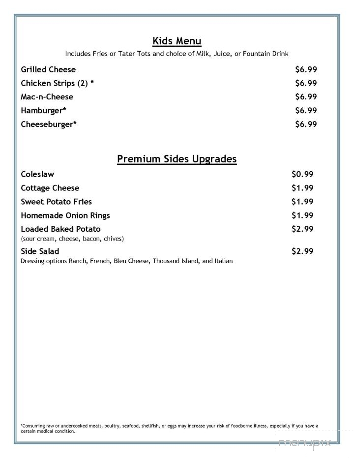 Pickwick Inn - Winona, MN menu_pic