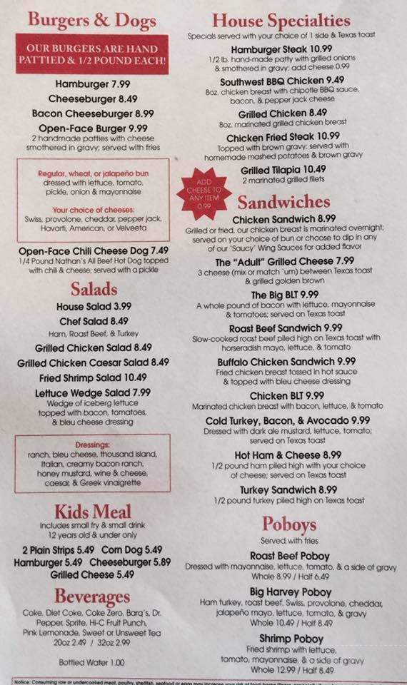 Daqs wings and grill sale