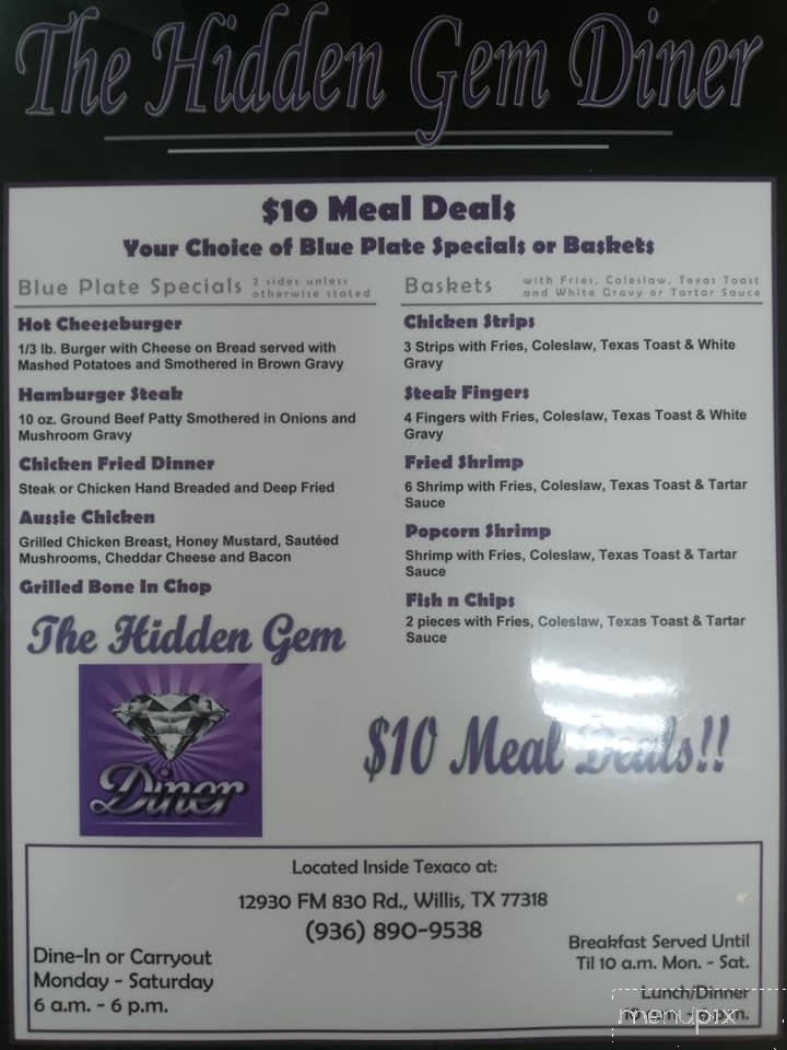 The Hidden Gem Diner - Willis, TX