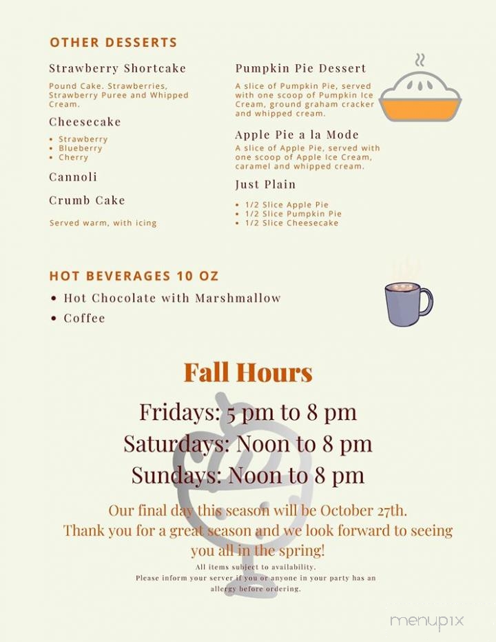 Midwoods Dairy Barn - Ludlow, MA menu_pic