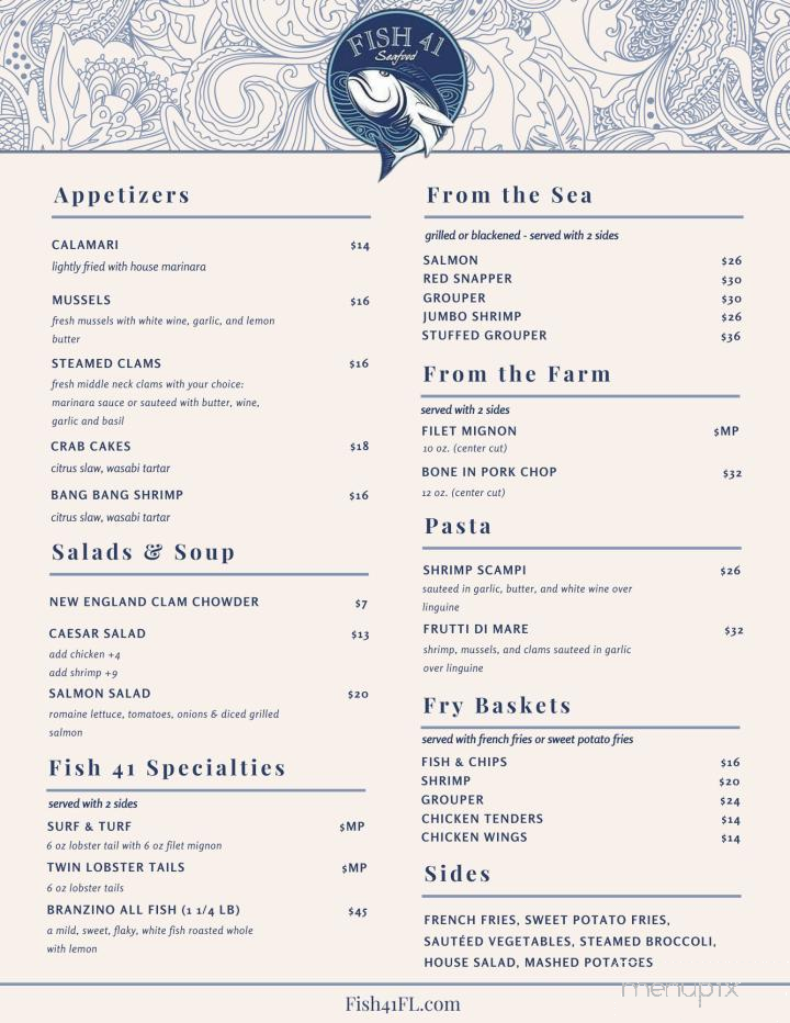 Fish 41 - Naples, FL menu_pic