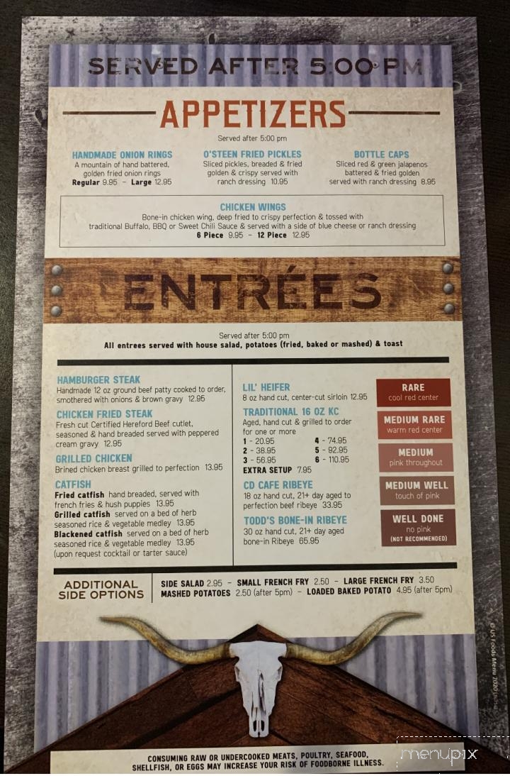 Cattle Drive Cafe Coleman - Coleman, TX menu_pic