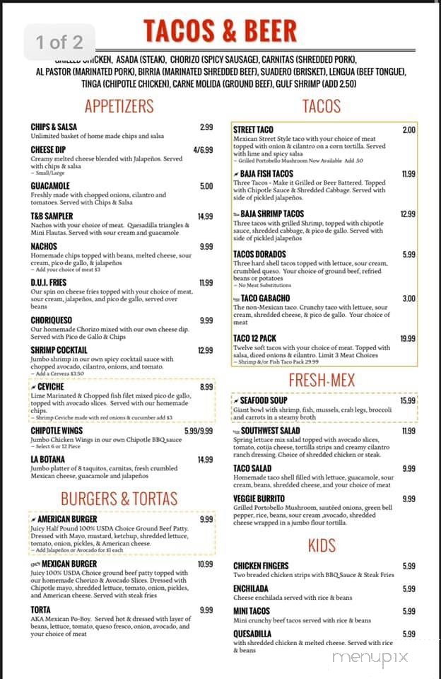 santa fe menu hammond la