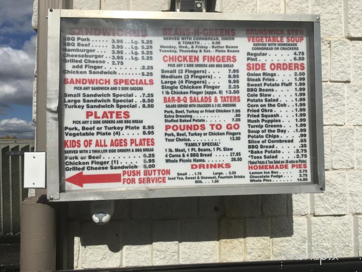 Lil' Pruett's Drive Thru - Gadsden, AL menu_pic