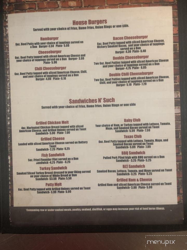 South House Restaurant - Greer, SC menu_pic
