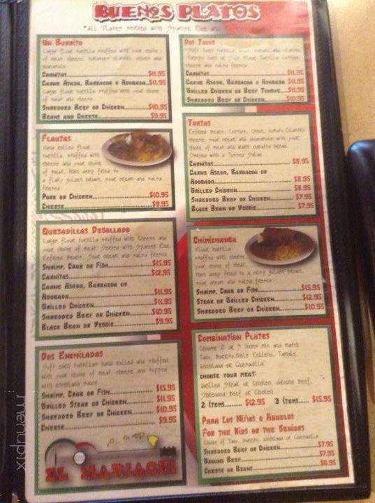El Mariachi - Kapolei, HI menu_pic