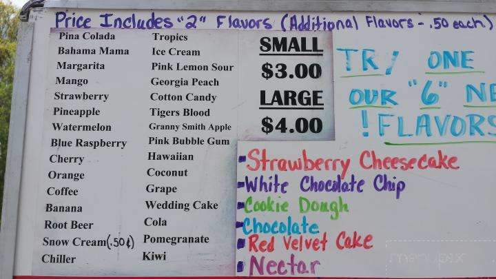 Mark And Sues Tropical Parrot Ice - Tullahoma, TN menu_pic