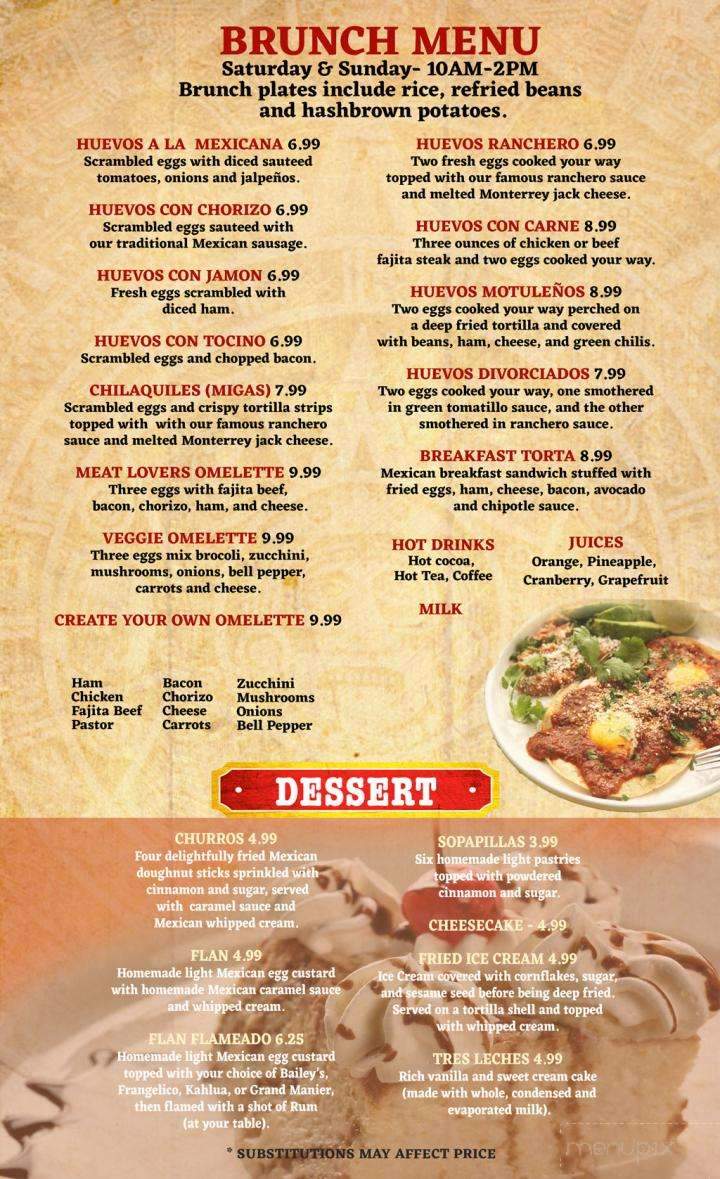 Julio's Mexican Grill - Magnolia, TX menu_pic