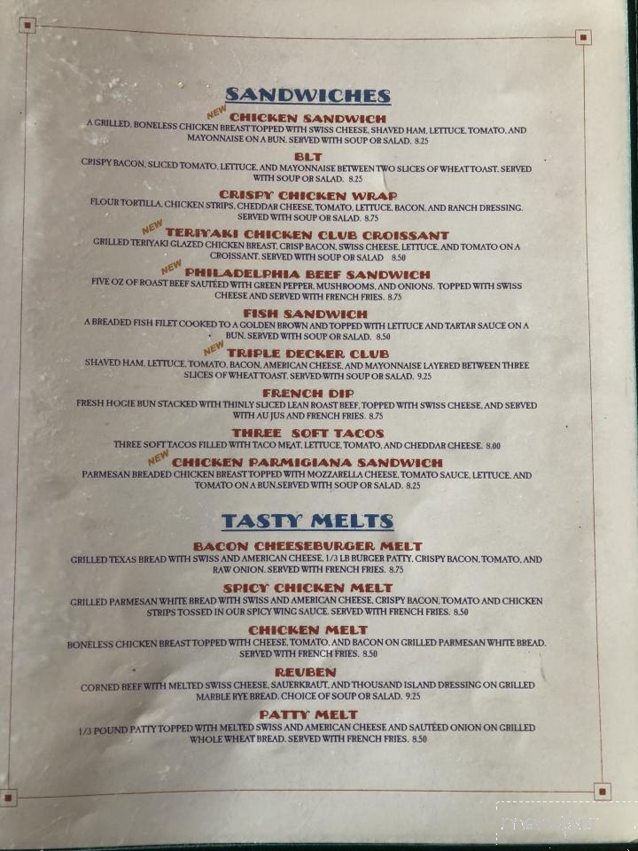 Brad's Home Plate - Le Center, MN menu_pic