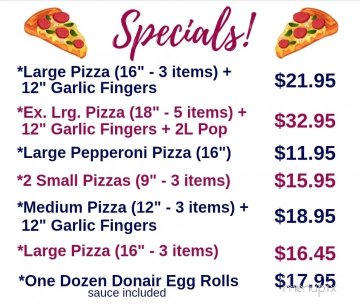 Passage Pizza - Eastern Passage, NS menu_pic