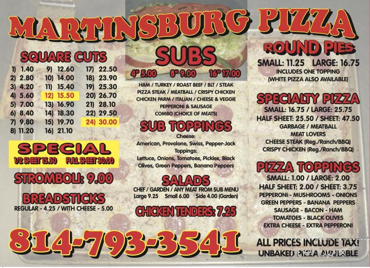 Martinsburg Pizza - Martinsburg, PA