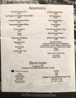Enon Valley Inn - Enon Valley, PA menu_pic