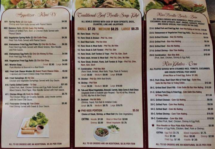 Pho 65 - Arvada, CO menu_pic