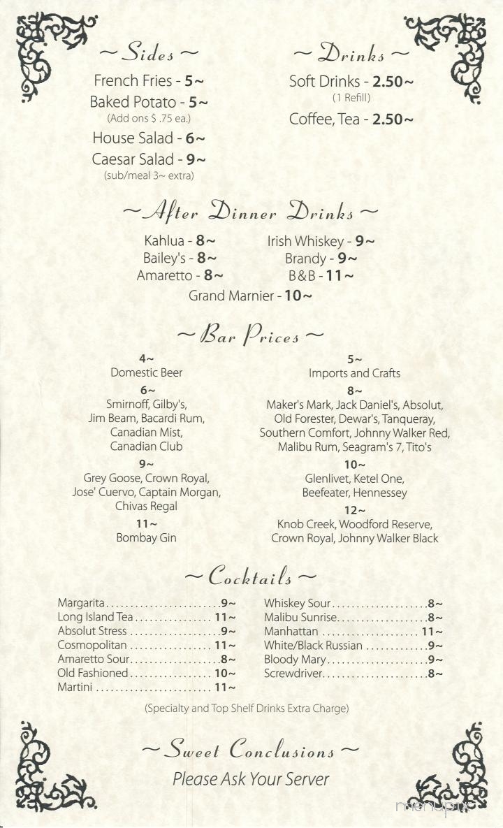 Our Place Cafe - Wetumpka, AL menu_pic