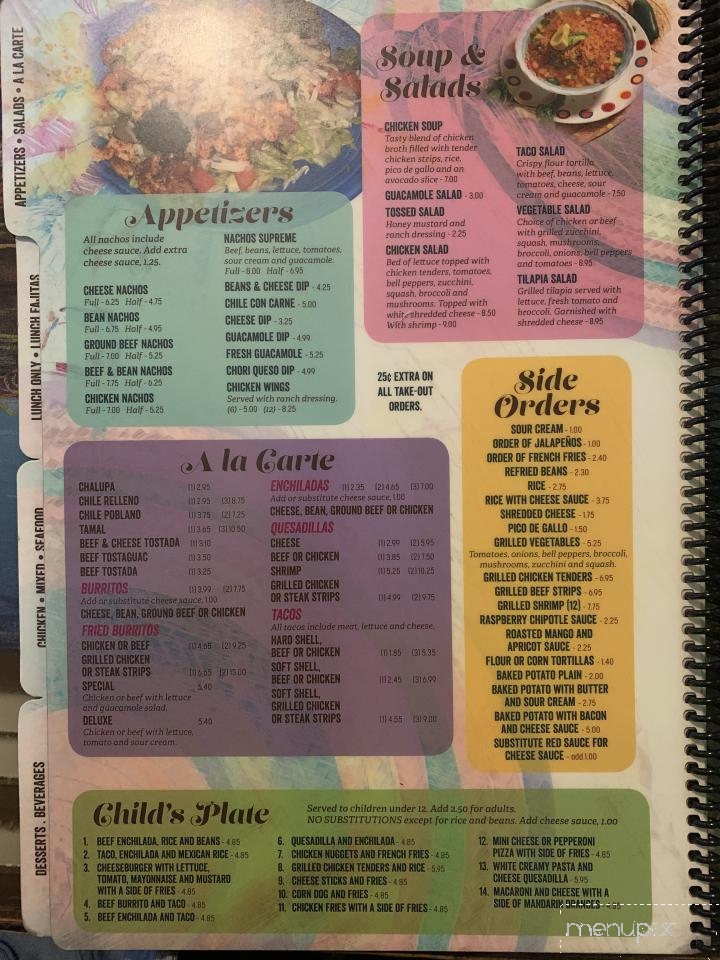 Los Portales Mexican Restaurant - Benton, KY menu_pic