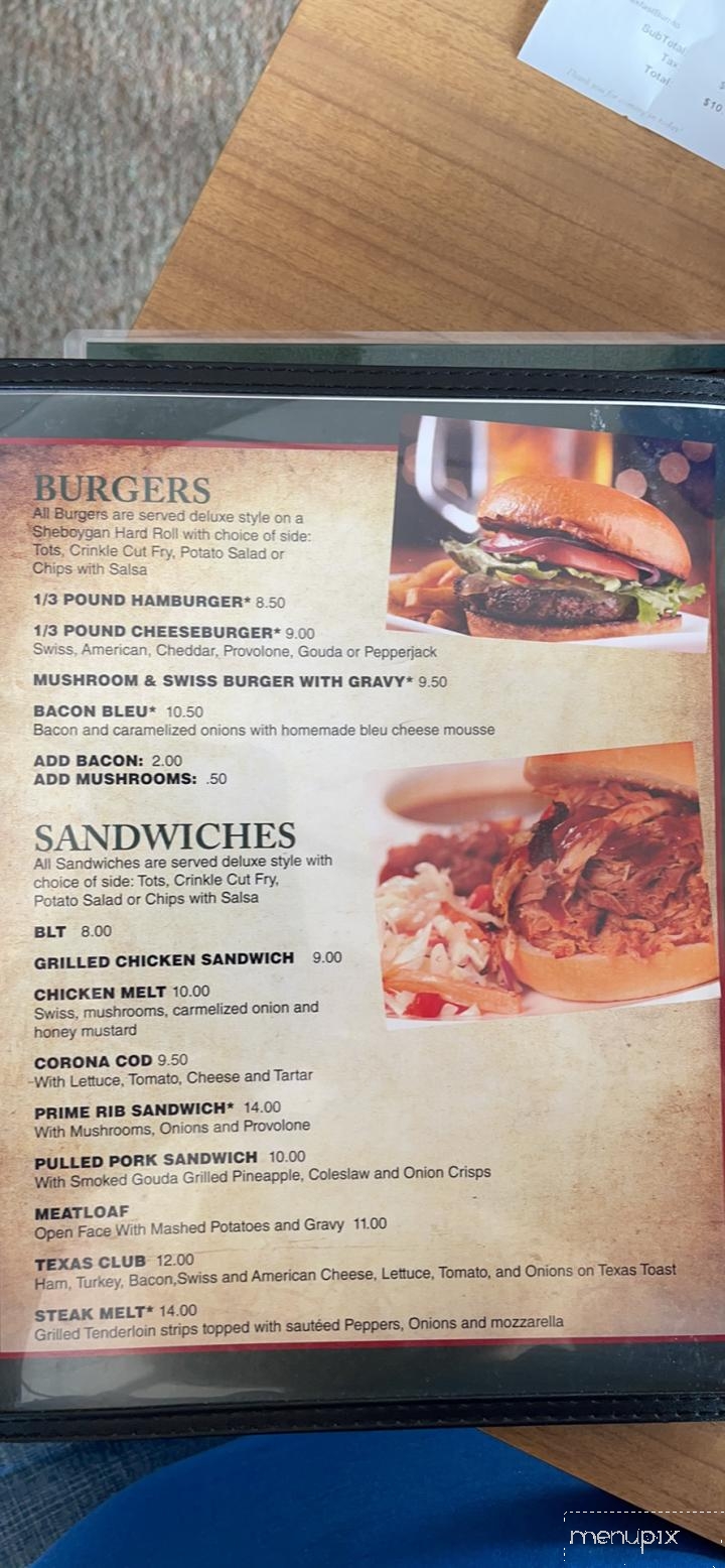 Richards' Family Restaurant - Dunbar, WI menu_pic