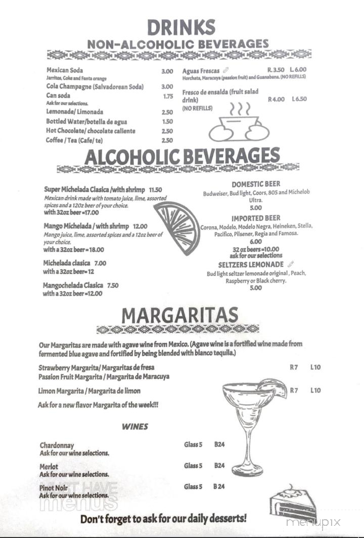 Sol I Mar - Lucerne, CA menu_pic