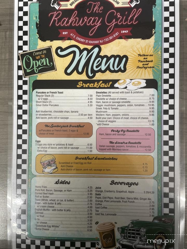 Rahway Grill - Rahway, NJ menu_pic