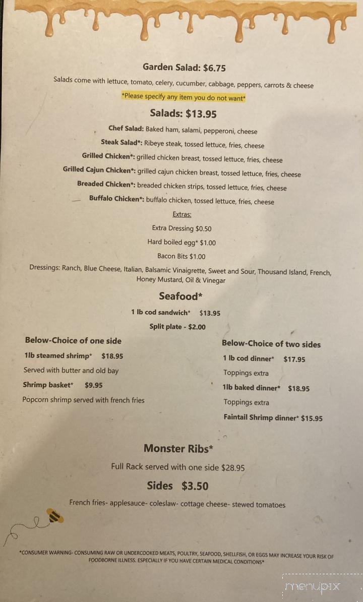 Three B's Lounge - Zelienople, PA menu_pic