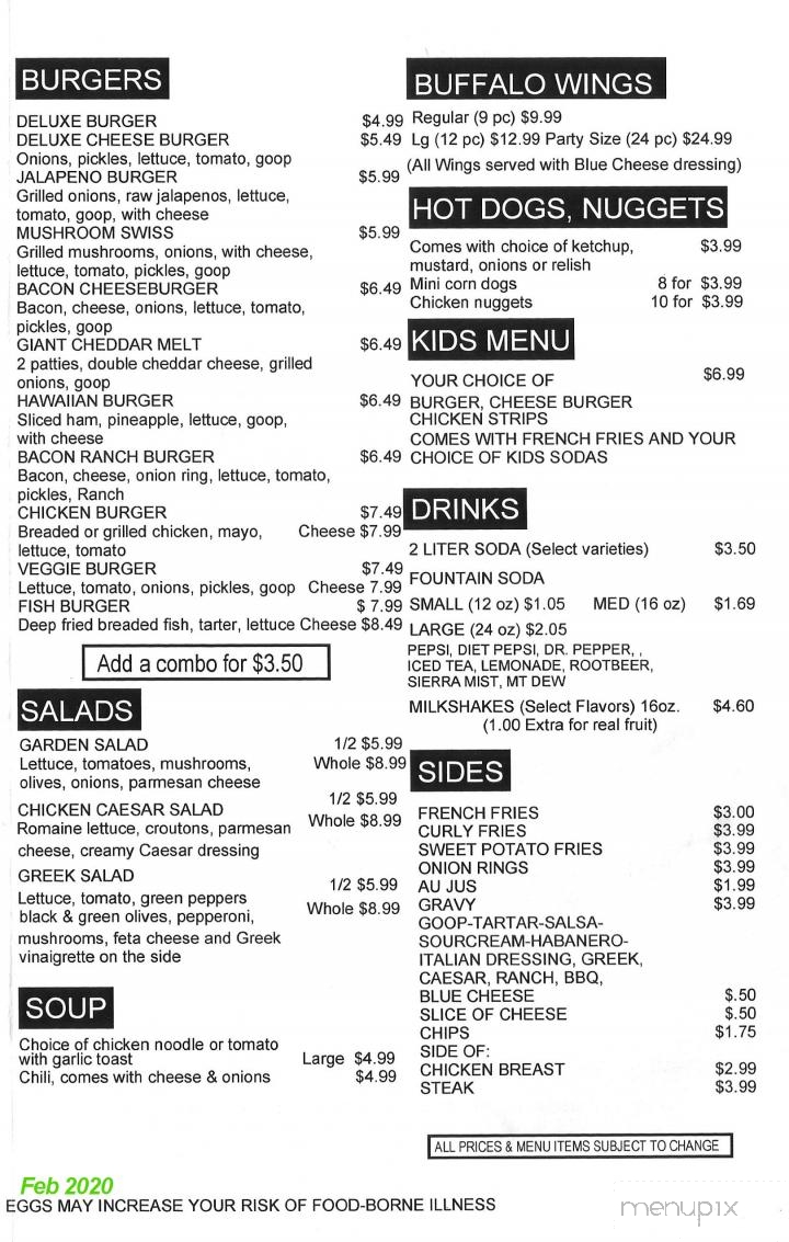 Rainier Pizza & Espresso - Rainier, WA menu_pic