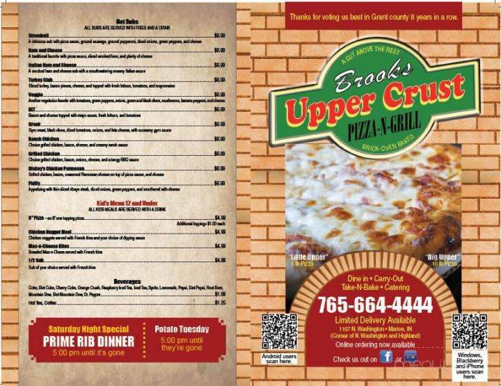 Brooks Uppercrust Pizza & Grll - Marion, IN