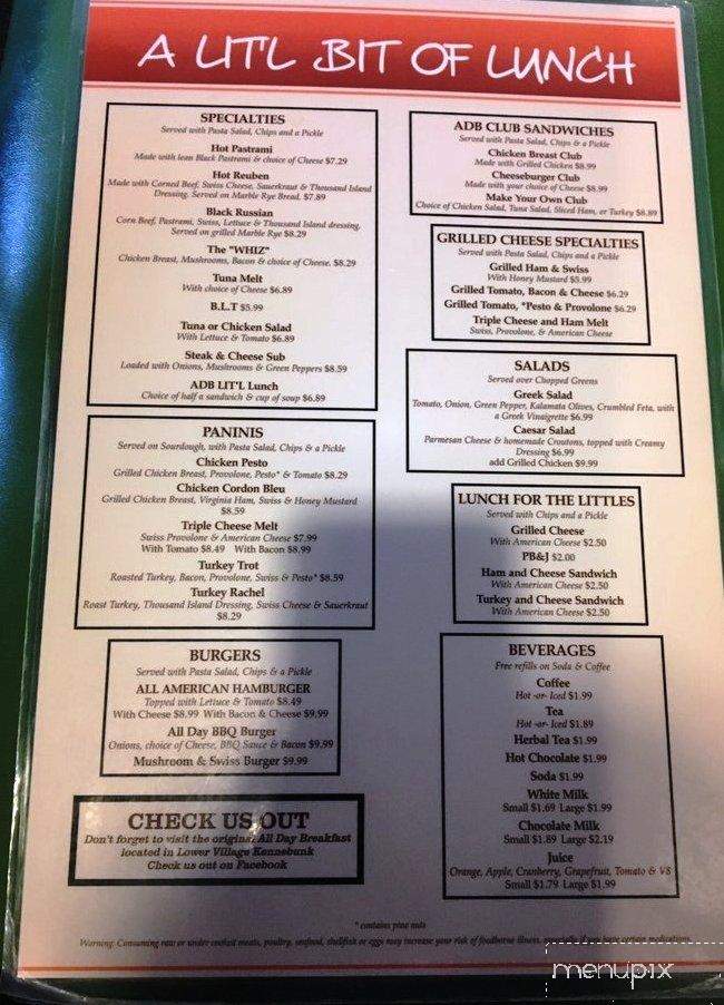 All Day Breakfast - Biddeford, ME menu_pic