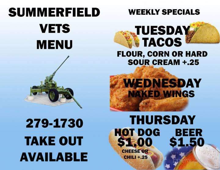 VFW Post 6509 - Petersburg, MI menu_pic