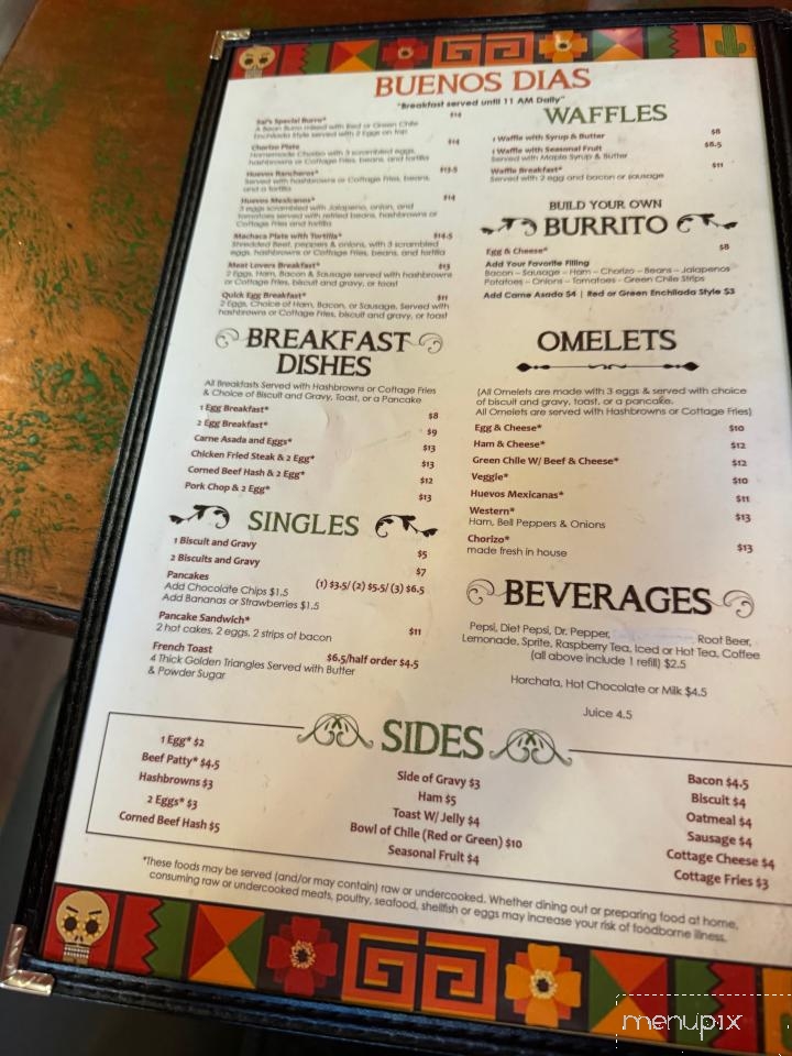 Sal and Teresa's Mexican Food - Pinetop-Lakeside, AZ menu_pic