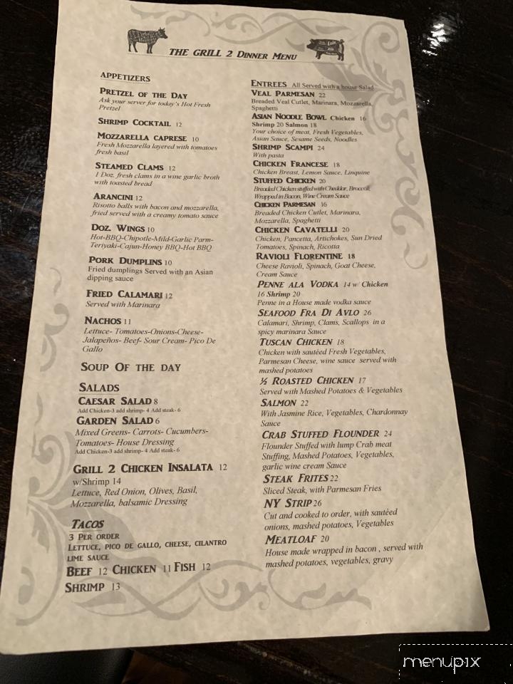 The Grill 2 - Wingdale, NY menu_pic