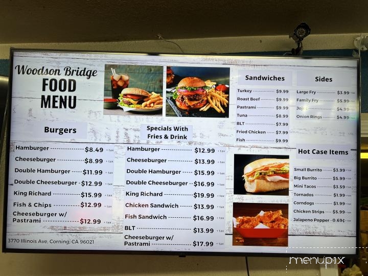 Woodson Bridge Mini-Mart-Deli - Corning, CA menu_pic