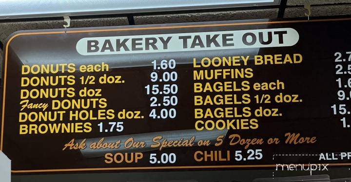 Looney Baker - Livonia, MI menu_pic