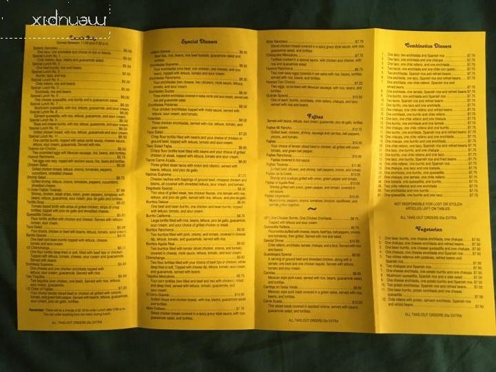 Mi Rancho - Ida Grove, IA menu_pic