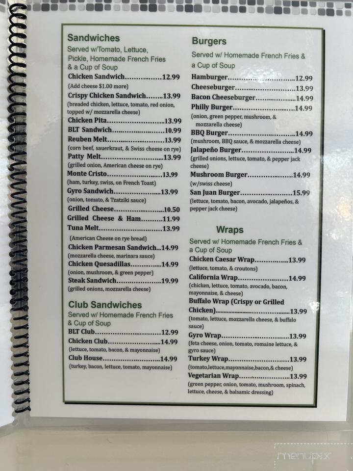 Willow Springs Family Restaurant - Willow Springs, IL menu_pic