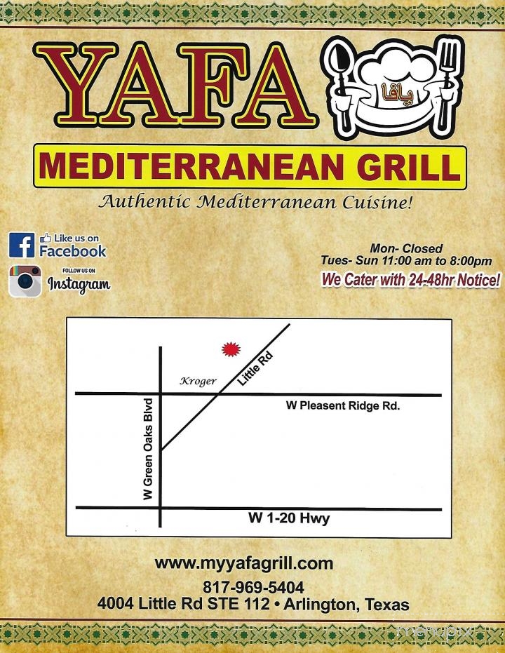 Yafa Mediterranean Grill - Arlington, TX