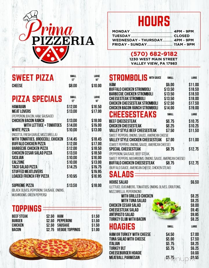 Prima Pizzeria Restaurant - Valley View, PA