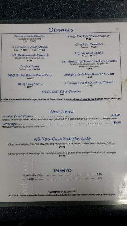 Mike & Ronda's - Flagstaff, AZ menu_pic