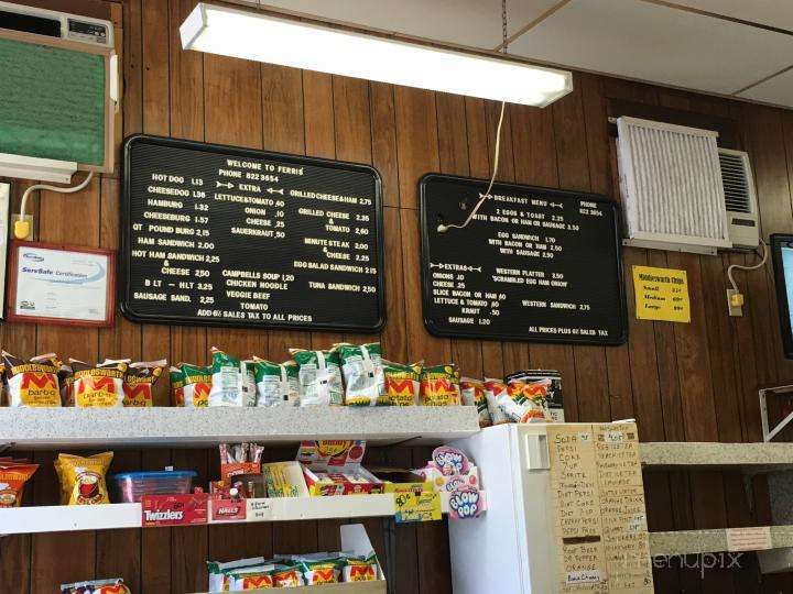 Menu of Ferris's Lunch in Wilkes Barre, PA 18702