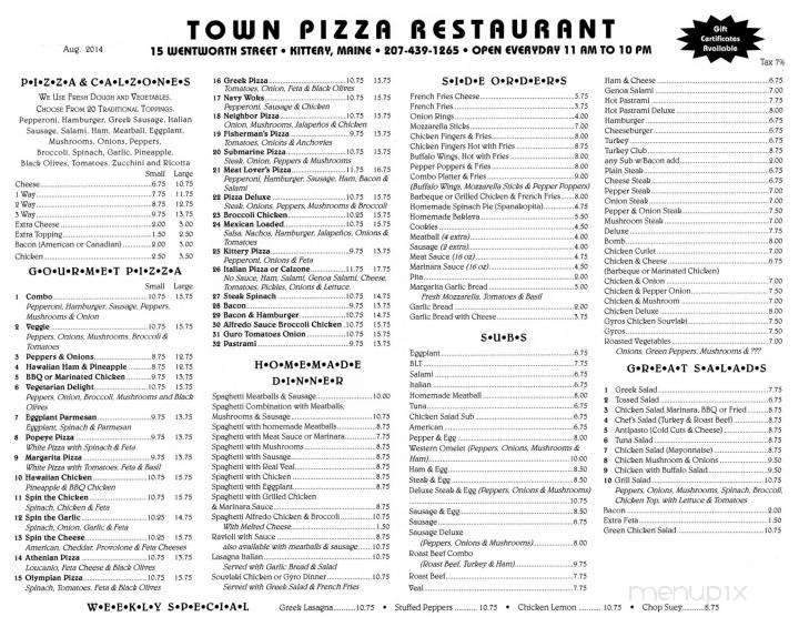 Town Pizza Restaurant - Kittery, ME