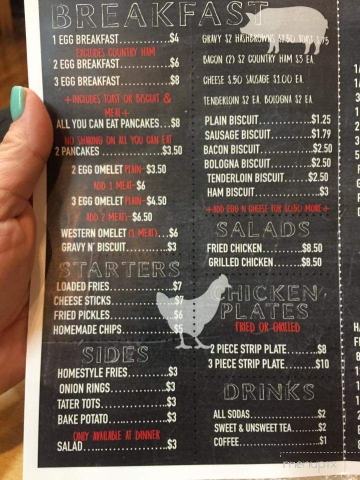 Gonzo's Grill - New Albany, MS menu_pic