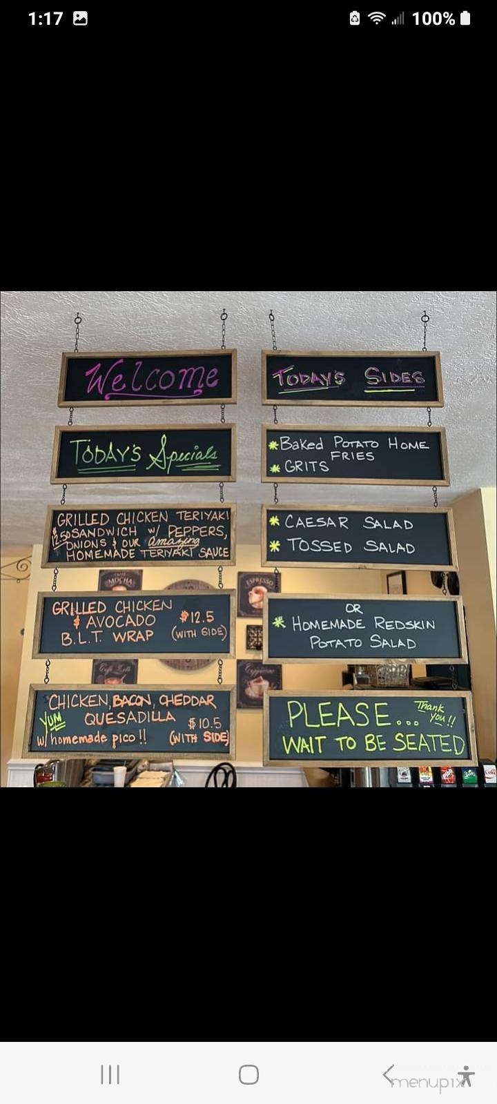 Cranberry Street Cafe - Newland, NC menu_pic