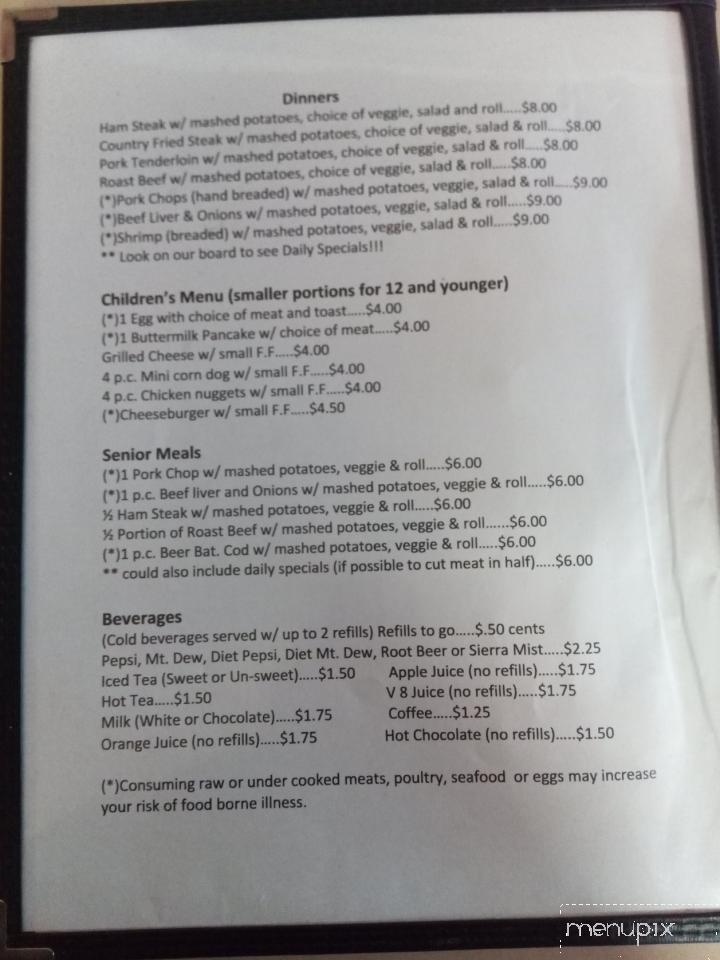 Gathering Place - Newtonsville, OH menu_pic
