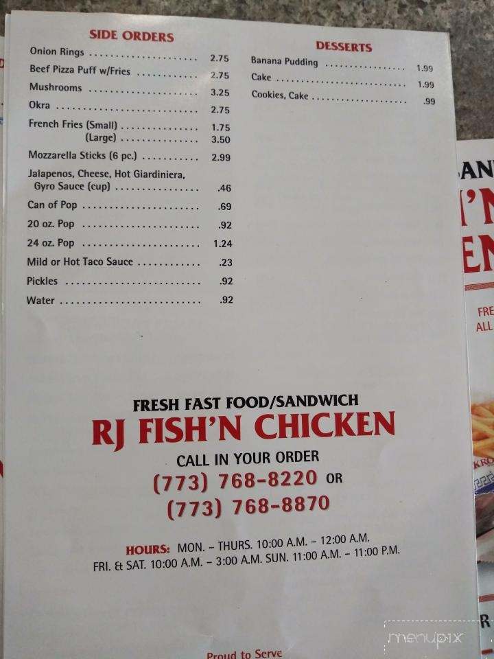 Rj Sandwich Fish and Chicken - Chicago, IL